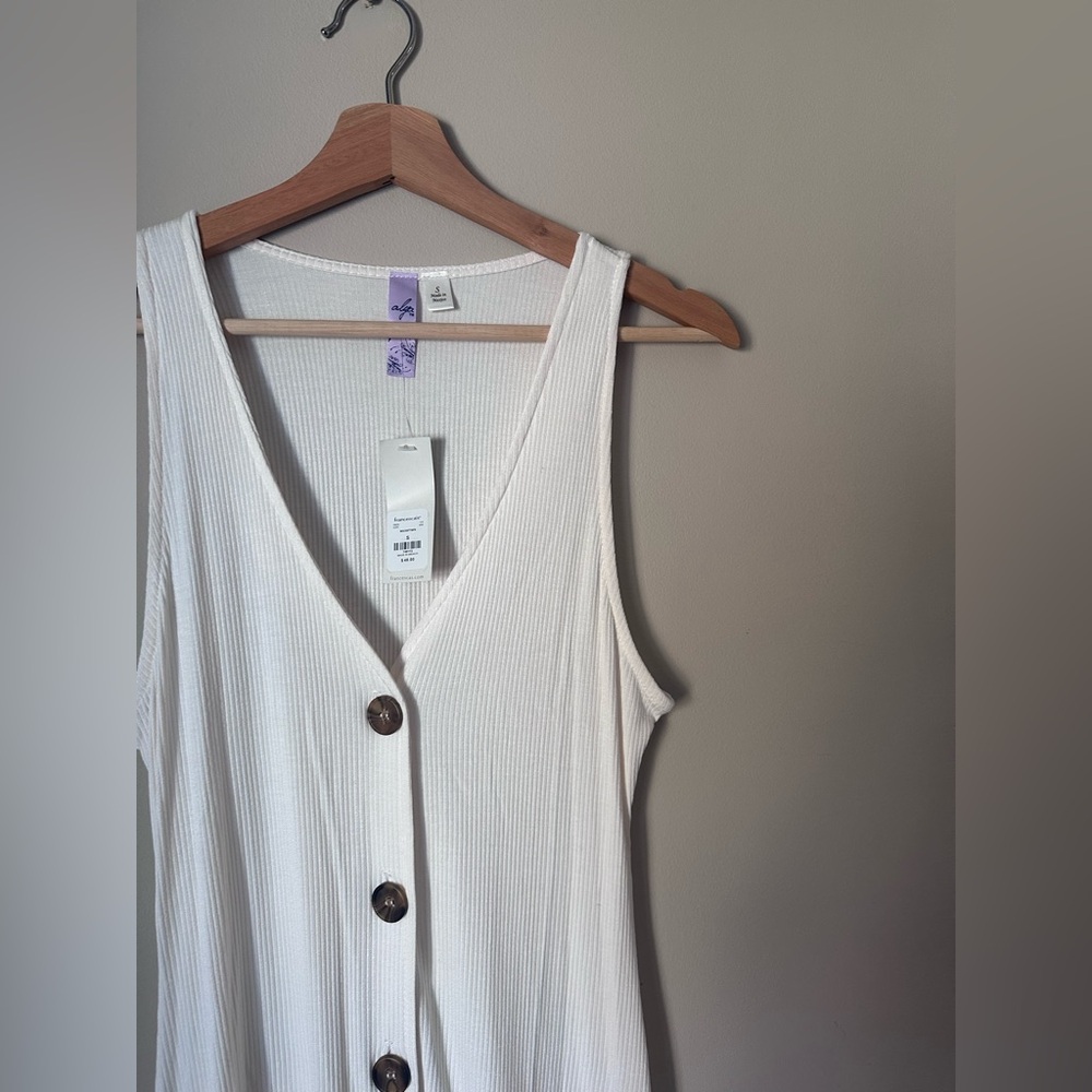 Button front midi dress